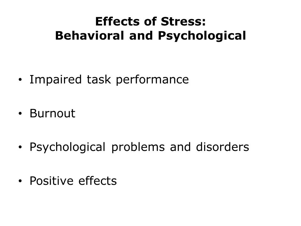 Psychological stress